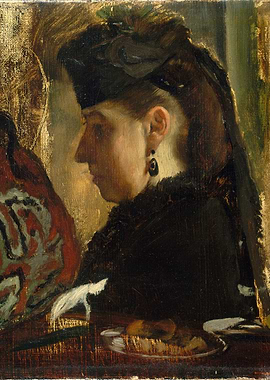 Edgar Degas - Mademoiselle Marie Dihau (1843–1935), 186 ...