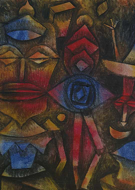 Paul Klee - Collection of Figurines, 1926, oil on canva ...