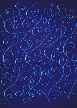 Abstract decorative illustration of beautiful glowing b ...