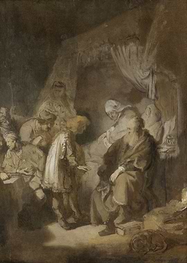 Rembrandt Harmensz van Rijn - Joseph Telling his Dreams ...