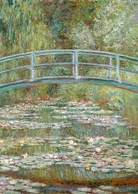 Claude Monet - Bridge over a Pond of Water Lilies, 1899 ...