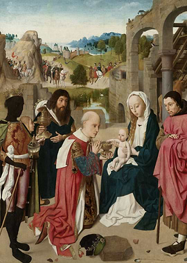 Geertgen tot Sint Jans - The Adoration of the Magi, c. ...