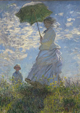 Claude Monet - Woman with a Parasol - Madame Monet and ...