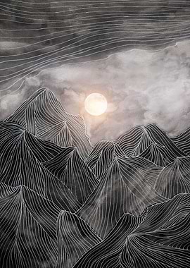 Lines in the mountains VIII
