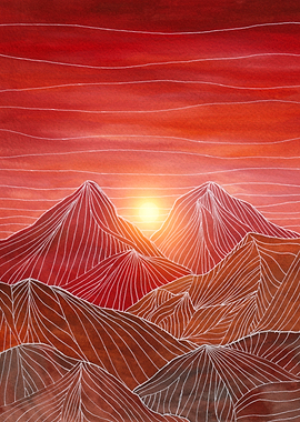 Lines in the mountains VI