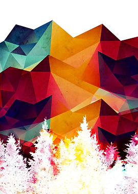 forest made of color