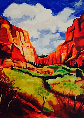 Colorful Mountains of Sedona Arizona.