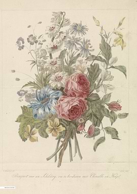 Vintage illustration of flowers