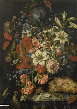 Vintage illustration of flowers