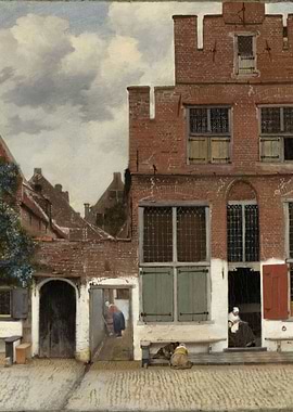 Johannes Vermeer - View of Houses in Delft, Known as Th ...