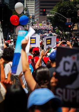 Portest in Los Angeles