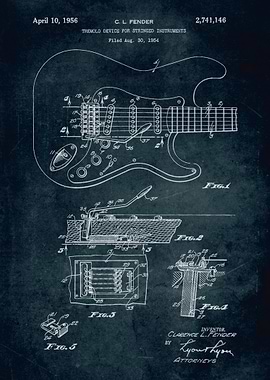 No003 - 1954 - Tremolo devide for stringed instruments ...