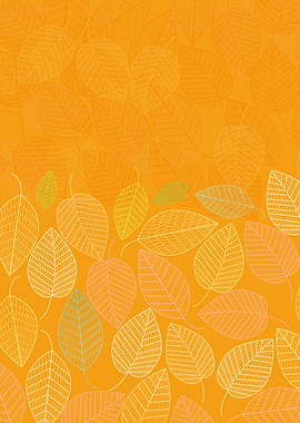 LEAVES ENSEMBLE ORANGE YEL