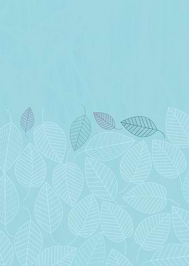 LEAVES ENSEMBLE BLUE. Love