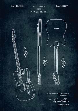 No023 - 1951 - Fender guitar - Inventor Clarence L. Fen ...
