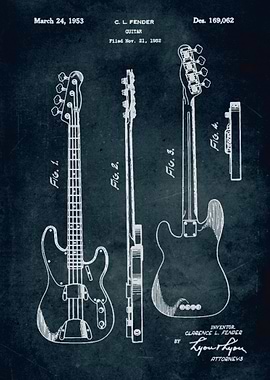 No021 - 1952 - Fender Guitar - Inventor Clarence L. Fen ...