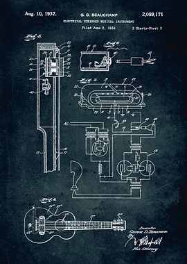 No029 - 1934 - Electrical stringed musical instrument - ...