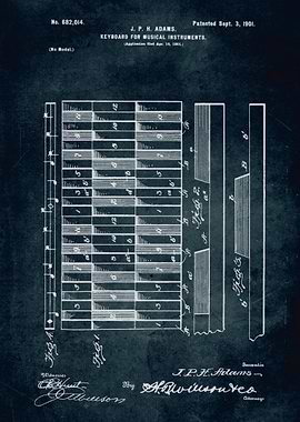 No031 - 1901 - First keyboard for musical instruments - ...