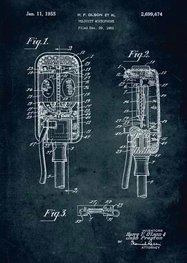 No034 - 1950 - Velocity microphone - Inventors Harry F. ...