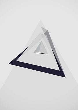 Geometric Pyramid Graphic