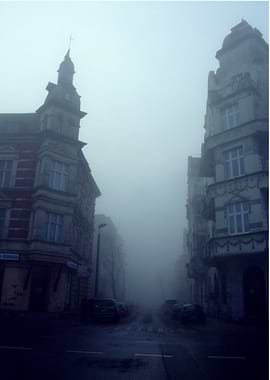 Foggy old town