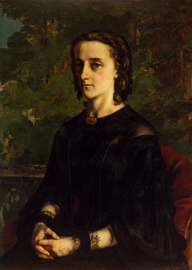 Gustave Courbet - Madame de Brayer, 1858, oil on canvas ...
