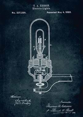 No094 - 1880 - Electric Light - Inventor Thomas A. Edis ...