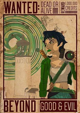 Reto styled wanted poster for Jade from the game Beyond ...