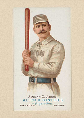 Adrian 'Cap' Anson, Baseball Player, from World's Champ ...