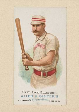 Captain Jack Glasscock, Baseball Player, from World's C ...