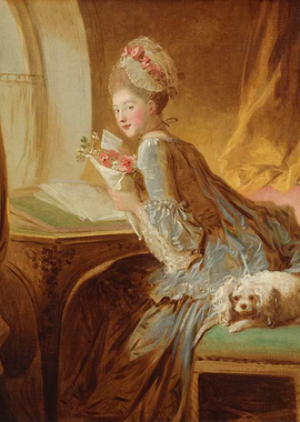 Jean Honoré Fragonard - The Love Letter, early 1770s, ...