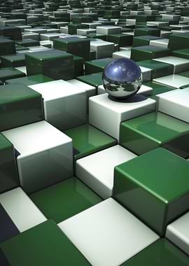 Chrome Ball stops to enjoy the view