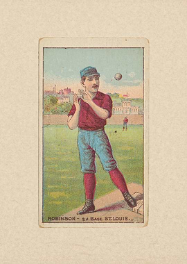 Robinson, 2nd Base, St. Louis, from the Gold Coin serie ...