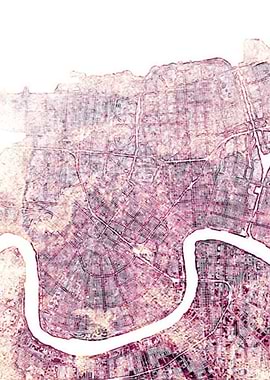 New Orleans city map.