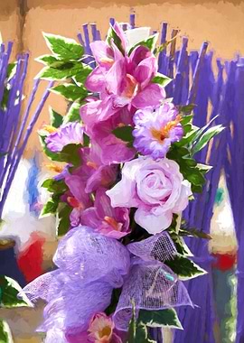 cloth bouquet for home decor