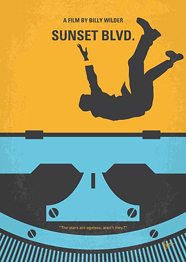 No813 My Sunset Blvd minimal movie poster A screenwrit ...