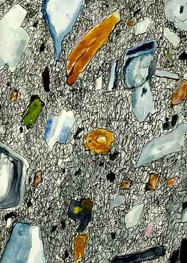 It is mineral by aquarella.