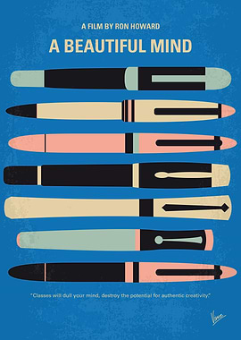 No809 My A Beautiful Mind minimal movie poster After J ...