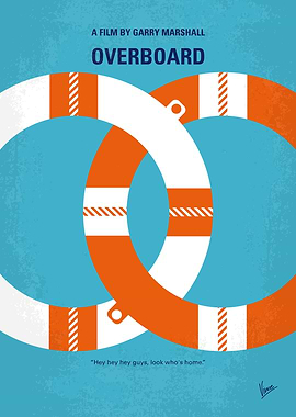 No815 My Overboard minimal movie poster A cruel and be ...
