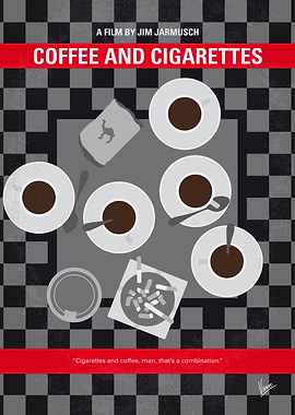 No808 My Coffee and Cigarettes minimal movie poster A ...