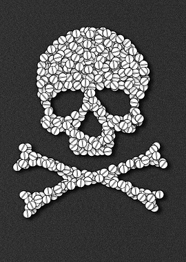 Pills skull and cross bones.