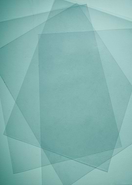 Blue plastic squares