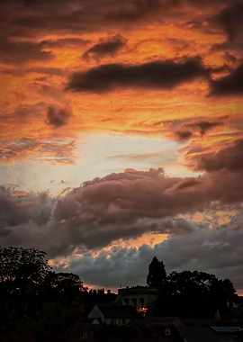 Sunset - Abstract edited. From a series previously offe ...