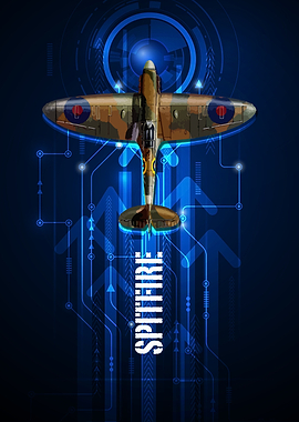 Supermarine Spitfire digital aviation art