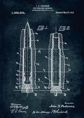 No157 - 1911 - Gun operating cartridge - Inventor J. D. ...