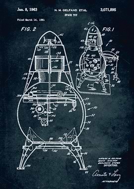 No163 - 1961 - Space toy - Inventors N. M. Gelfand, E. ...