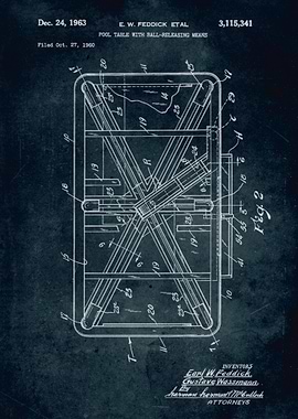 No183 - 1960 - Pool table with ball-releasing means - I ...