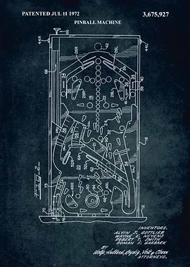 No199 - 1972 - Pinball machine - Inventors A. J. Gottli ...