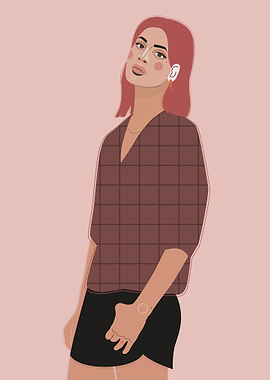 Set of illustrations based on the same colour pallet- s ...