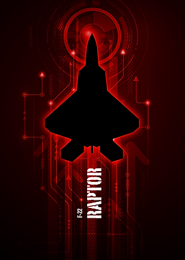 The F-22 Raptor digital aviation art